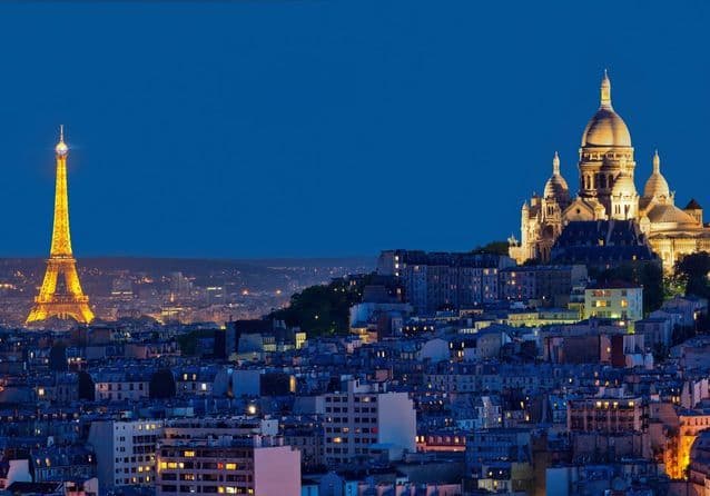 Vue panoramique de Paris, France — destination touristique incontournable